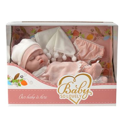 G8DE Reborn Baby Doll Pink Realistic Soft Body Baby Doll Girl Baby Birthday Present