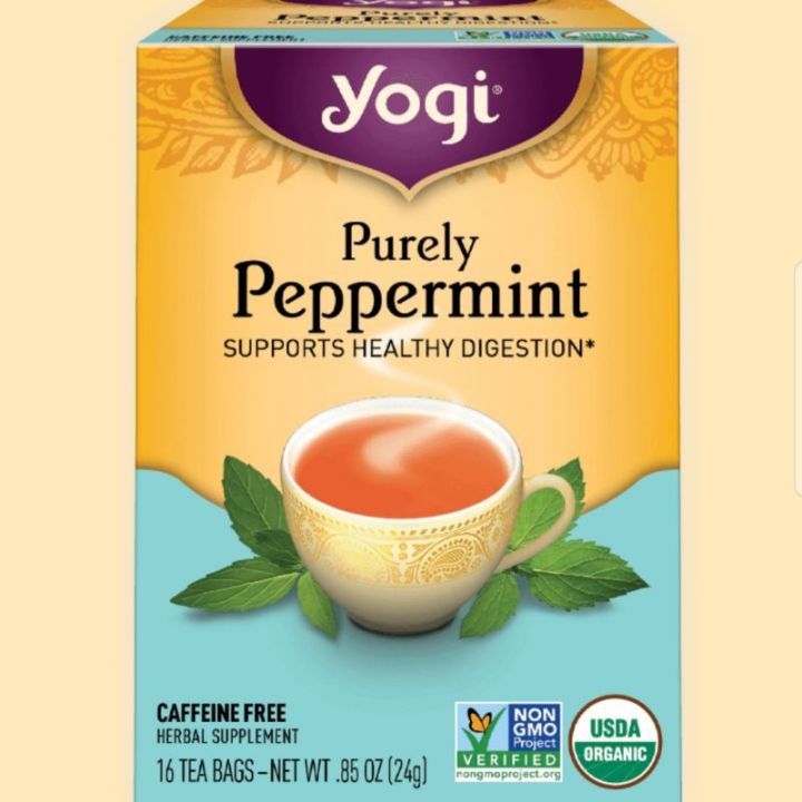 premium-for-u-ชา-yogi-tea-digestion-tea-box-ชาสมุนไพรออแกนิค-เพื่อสุขภาพจากอเมริกา-purely-peppermint