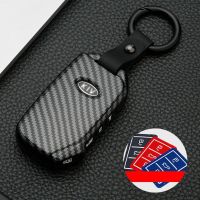 Angel Kia Cerato 2019 - 2021 K3 K5 Sorento Sportage Carbon fiber Silicone Car Remote Key Case