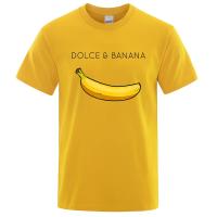 เสื้อยืดสำหรับผู้หญิงเสื้อยืดพิมพ์ลาย Dolce Banana เสื้อยืดผู้ชายเสื้อระบายอากาศลำลองไซส์ใหญ่พิเศษเสื้อยืด S-XXXL แขนสั้นผู้ชาย