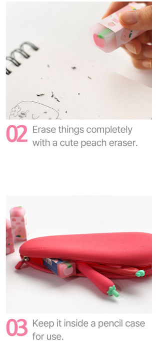 pinkfoot-good-quality-peach-eraser-36ea-1pack