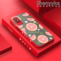 เคส Chenyyka สำหรับ Infinix Note 8 X692เคสโทรศัพท์ลายการ์ตูนส้มบางแข็งกันกระแทกเคสขอบสี่เหลี่ยมซิลิโคนนิ่มคลุมทั้งหมดเคสป้องกันเลนส์กล้อง