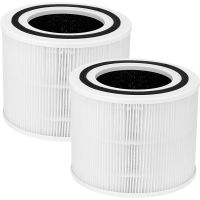 Air Purifier Replacement Filters Compatible for Levoit Core 300 300-RF Purifier - with True HEPA Filter for Odors