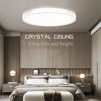 Crystal LED Ceiling Lights For Bedroom Home 18W 24W 36W 48W 220V Cold Warm White Natural light fixtures Round Indoor lighting