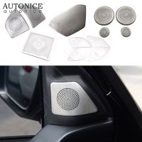 12Pcs Steel Door Speaker Audio Ring Trim Fit For Mitsubishi Pajero V93/V97 2016 2017 2018 2019 2020 2021