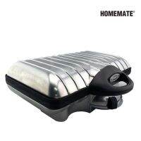 เครื่องทำวาฟเฟิล HOMEMATE รุ่น HOM-TSK2103W (สีเงิน/สเตนเลสสตีล) พร้อมส่ง สามารถทำวาฟเฟิล ได้ครั้งละ 2 แผ่น (ทรง4เหลี่ยม) 950 วัตต์