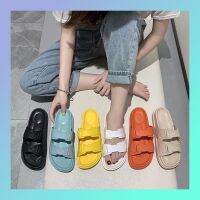 Korea Fashion Double Straps Waterproof Jelly Slipper