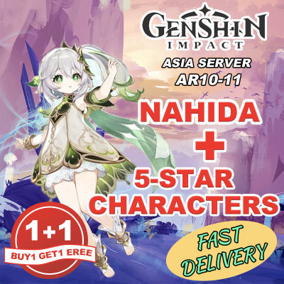 【BUY ONE TAKE ONE】Genshin impact ID【Fast delivery】Nahida+other characters combination low AR