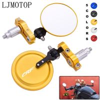 CNC Motorcycle Foldable 7/8 quot; Handle Bar End Mirrors Rearview Side Round For HONDA CRF 150 230 250 450 1000 R RX X F L M RALLY L