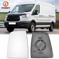 1คู่รถกระจกมองหลังแก้วอุ่นสำหรับ Ford Transit MK8 2014 2015 2016 2017 2018 2019 2020มองหลังชิ้นส่วนภายนอกรถยนต์