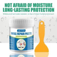 Wall Mending Paste Home 100g Wall Repair Paste Home Wall Repair Cream With Scraper For Repairing Nail Holes Wall Crack Scratches Sealants