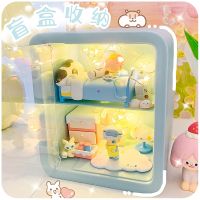 Morris8 Blind Box House Display Anime Q Version Figure Model Toy Doll Collection Scene Storage Rack Organizer Case for Dimoo