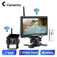●₪ Camecho Car Monitor 7 inch TFT LCD Display Wireless Backup Camera Monitor for Bus Car Rearview Home Surveillance Camera Monitor
