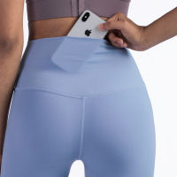 High Waist Naked Feeling Leggings Push Up Sport Women Fitness Running Yoga Pants Pockets Pink Leggings Gym Girl Yoga Leggings