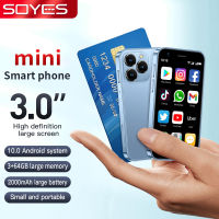 SOYes สมาร์ทโฟน4G XS16ขนาดเล็ก4G สองซิม3.0นิ้ว3GB RAM 64GB ROM Quad Core Wifi บลูทูธแอนดรอยด์10.0โทรศัพท์มือถือ