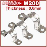 CAIOHUA 10Pcs ท่อประปากระชับ สายรัดหลังม้า M5-M100 5mm-100mm ห่วงคล้องคอ คลิปอานอาน ทนทานต่อการใช้งาน 304สแตนเลสสตีล คลิปสำหรับขับขี่ บัตรหลอดโอห์ม