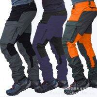 [COD] Cross-border supply new trousers slim sports European and fashion motorcycle casual multi-pocket overalls men