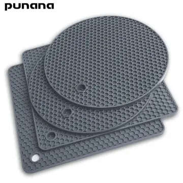 1pc Gray Silicone Dish Drying Mat, Heat Resistant Drying Pad For