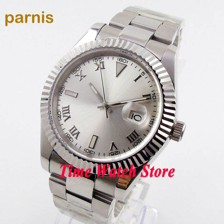 Parnis 40mm Miyota 8215 classic automatic Men's watch sapphire glass