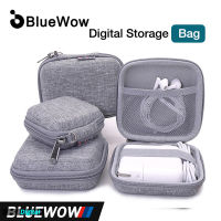 BlueWow ที่วางหูฟังกรณีเก็บ Hard กล่องกระเป๋าสำหรับหูฟังหูฟังอุปกรณ์เสริมหูฟังการ์ดหน่วยความจำ USB สาย