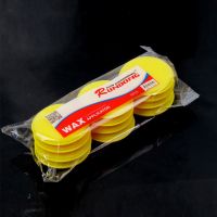 Car Foam Sponge 12Pcs Wax Applicator Cleaning Detailing Pads Car Waxing Polish Home Care Yellow 10cm Car Cleaning Kit