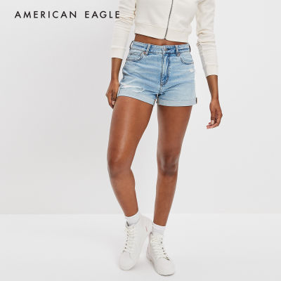 American Eagle Strigid Denim Mom Short กางเกง ยีนส์ ผู้หญิง ขาสั้น มัม (NWSS 033-7373-508)