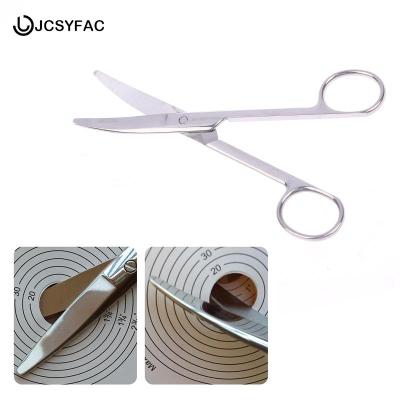 Round Head Curved Design Ostomy Bags Scissors For Prevent Puncturing Of The Bag Body Medical Scissors Stoma Care Accessories