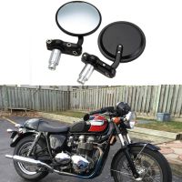 2pcs/Pair 7/8" Universal Motorcycle Rear View Mirrors Round Handle Bar End Foldable Motorbike Side For Cafe Racer 2023 CAR Mirrors