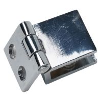 Glass Door Hinges Hinges Shower Glass Door Hinge Single Double Sides Clamp Hardware Parts No-hole Glass Door Hinges