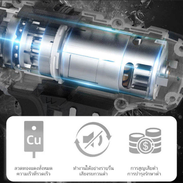 จัดส่งฟรี-cod-สว่านไฟฟ้ากระแทก-แบต2ก้อน-สว่านแบตเตอรี่-สว่านไร้สาย-9980vf-สว่าน3ระบบ-สว่านแบตไร้สาย-สว่านชาร์จแบต-สว่านแบต-สว่านไฟฟ้า-สว่านครบช-เกียร์-25-ปรับแรงบิดอิสระ-75n-m-150n-m-สว่านแบตเตอรี่-3-