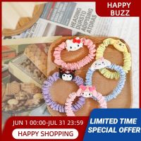 Sanrio Cartoon Head Rope Cute Small Intestine Ring Cinnamoroll Hello Kitty Mymelody Purin Kawaii Hair Rubber Band Girl Gift