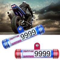 Motorcycle Motorbike Tube Tax Disc Cylindrical Holder Frame License Plate Placement Tube Waterproof Real Motorcycle Accessories  Power Points  Switche