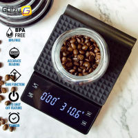 Kitchen Scale 0.5-3KG0.1g Digital Coffee Timer LCD Display Pour Over Drip Espresso Balance Precision Milk Powder Cooking Baking