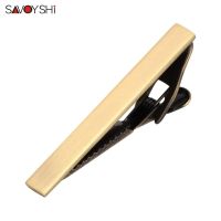 【hot】 SAVOYSHI Newest Engraving Tie Clip Bar Clasp Mens Business Pin Custom Logo