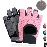 PLENU Men Non-slip Cycling Yoga Bodybuilding Dumbbell Thin Gym Fitness gloves Sports Accessories Half finger gloves