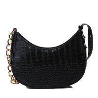 Popular Bags for Women2019Autumn New r crocodile dumpling baginsVersatile texture underarm bag