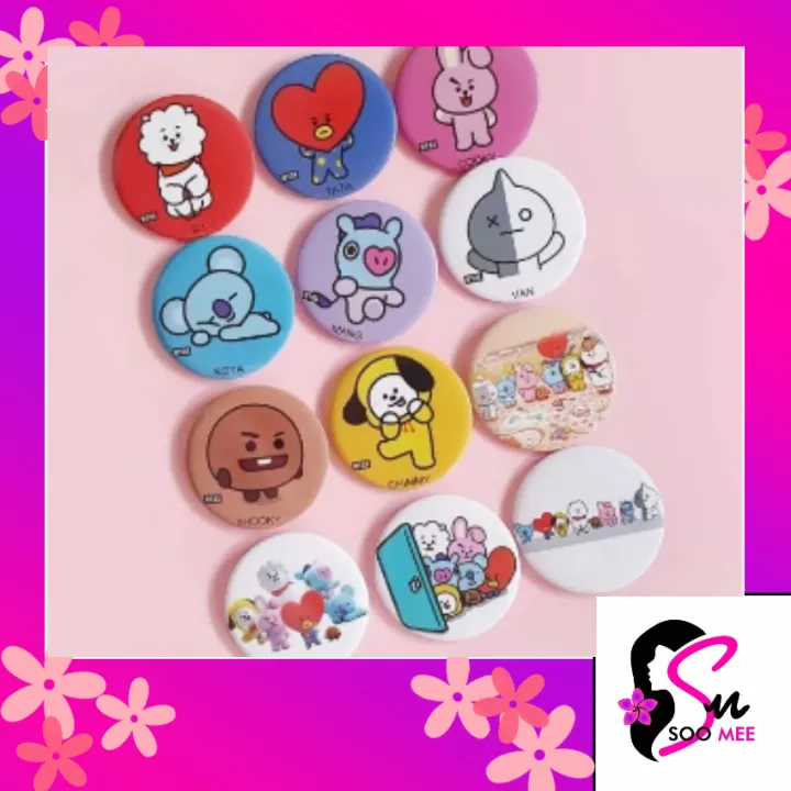 1pc BT21 BTS PIN BADGE BUTTON PINS KPOP MERCHANDISE (4.5cm) | Lazada PH