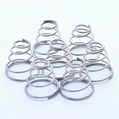 ✙☸ 304 Stainless Steel Taper Pressure Spring Tower Springs Conical Cone Compression Spring Wire Diameter 1mm 1.2mm