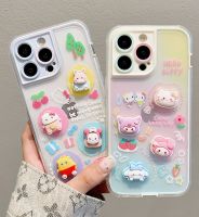 เคสโทรศัพท์ซิลิโคนนิ่มลายการ์ตูน Lovely3D Hello Kitty My Melody Cinnamoroll Kuromi Winnie ช้อนส้อมมีดหมีพูห์มิกกี้เมาส์เคสโทรศัพท์มือถือสำหรับ iPhone 14 Pro Max 13 Pro Max Max Max เคสด้านหลังสำหรับ iPhone 12 Pro Max 11