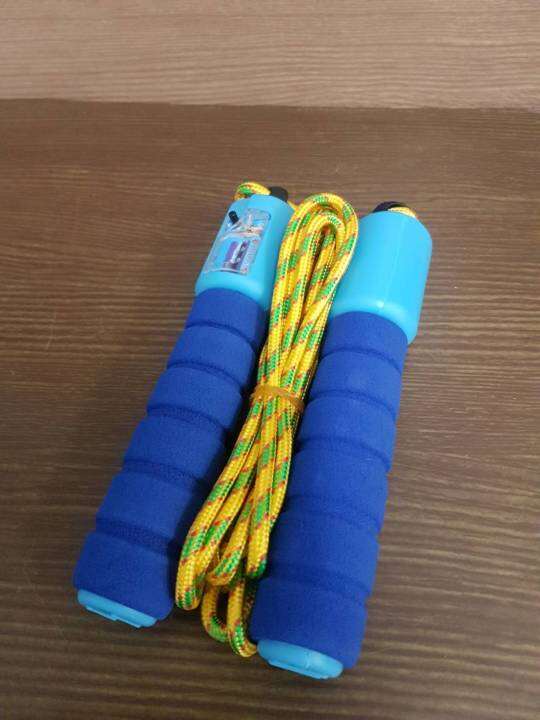 jump-rope-เชือกกระโดด-แบบนับรอบได้-ในตัว-มีปุ่มกดตั้งค่าการนับได้-สายปรับสั้นยาวได้