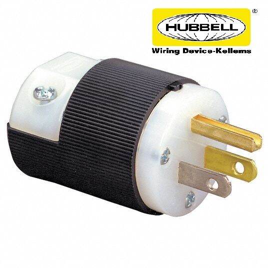 Heavy Duty Plug 3 prongs 220/110V 15A applicationNylon Plastic