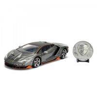 Jada JADA Transformers Hot Breaking Lamborghini โมเดลโลหะผสม 1: 24 พร้อมเหรียญที่ระลึกโลหะ