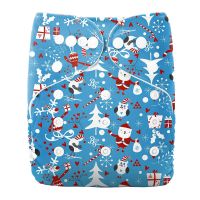 Waterproof Baby Cloth Diaper Nappies Reusable Adjustable One Size Fit All Infant Diapers Pocket Pañales Ecológicos Christmas