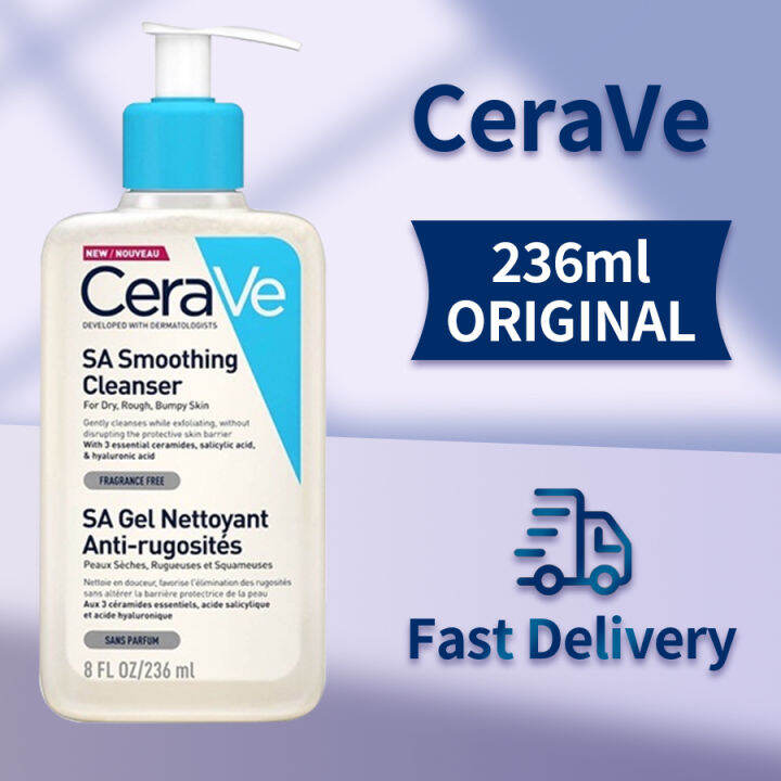 CeraVe Salicylic Acid Cleanser,, CeraVe Renewing SA cleanse CeraVe Smoothing Cleanser 236ml