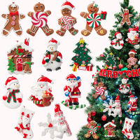 Cute Christmas Pendants Christmas Decorating Supplies Soft Clay Christmas Decorations Gingerbread Man Christmas Ornament Santa Claus Pendant For Christmas Tree