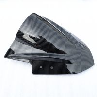 Carbon Fiber Painting Motorcycle Windshield Windscreen Double Bule For Kawasaki Ninja 250 300 EX300 2013 2014 2015 2016 2017