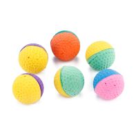 【Hot-Selling】 PETS MART mall 5Pcs ของเล่นแมว Latex Foam พร้อม Feather Cat Toy Pet Cat Supplies Cat,Hamster,Parrot Toy,Molar Bite