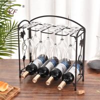 European style Metal wine racks Organizers Display Glass Bottle Storage Holder Home decoration crafts WJ51204