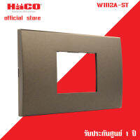 HACO รุ่น Quattro W1112A-ST แผงหน้ากาก 2 ช่องกลาง (Matt Black)