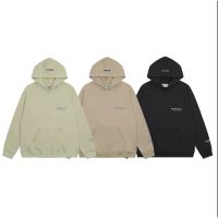 2023 NEWPlus ขนาด High Street FOG ESSENTIALS ตัวอักษรคู่เสื้อลำลองแขนยาว Hoodie